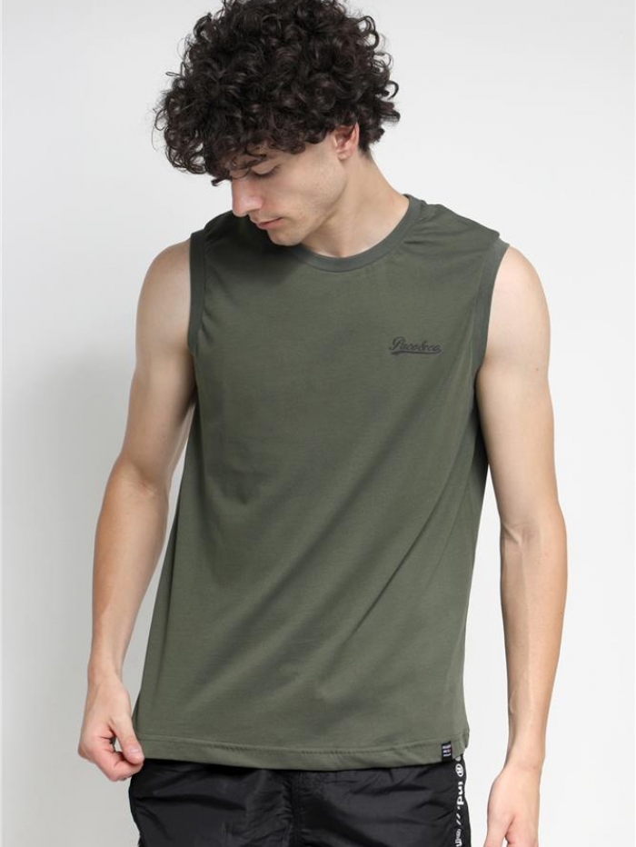 Αμάνικο t-shirt μονόχρωμο Paco