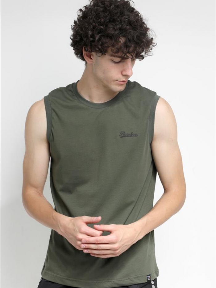 Αμάνικο t-shirt μονόχρωμο Paco