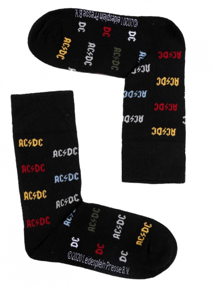 Ανδρικές κάλτσες με σχέδιο ACDC.