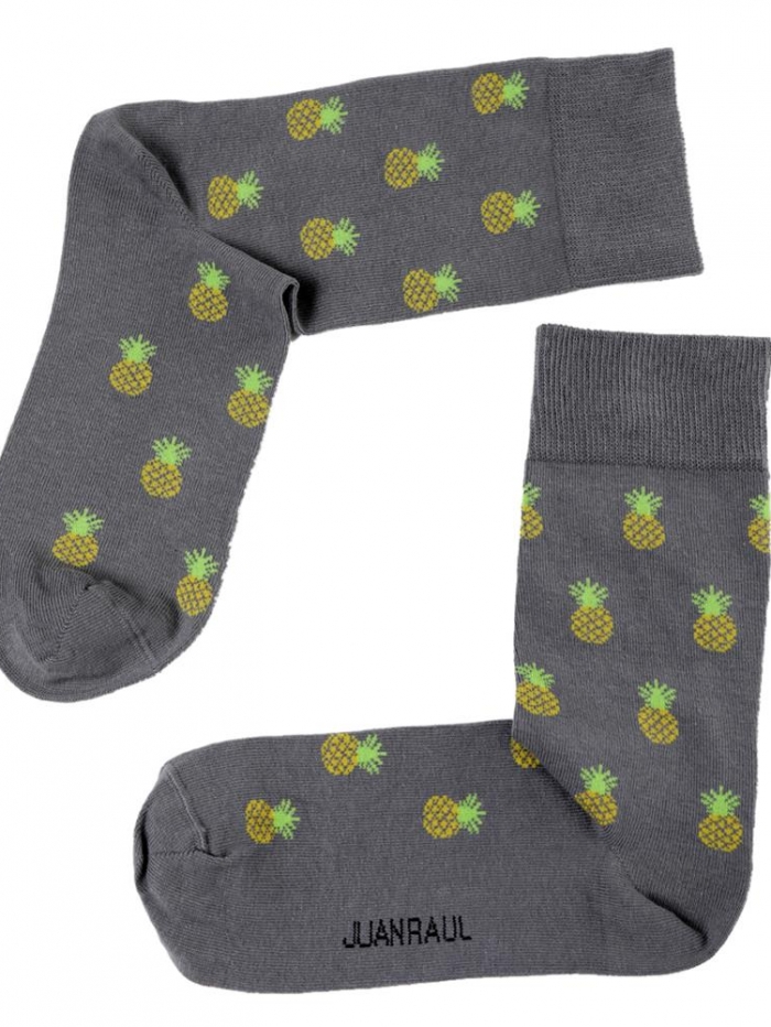 Ανδρικές κάλτσες με σχέδιο ανανάς.