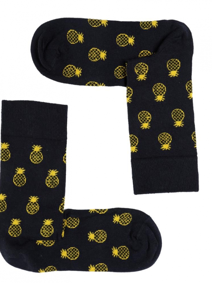 Ανδρικές κάλτσες με σχέδιο ανανάς.
