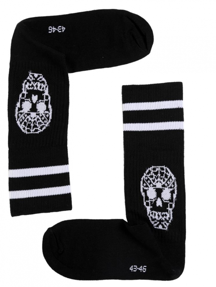 Ανδρικές κάλτσες με σχέδιο νεκροκεφαλή.
