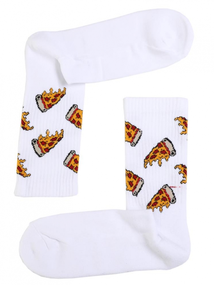 Ανδρικές κάλτσες με σχέδιο πίτσα.