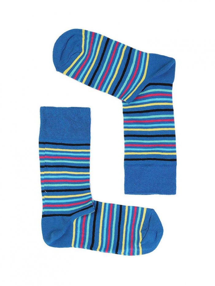 Ανδρικές κάλτσες με σχέδιο ρίγες