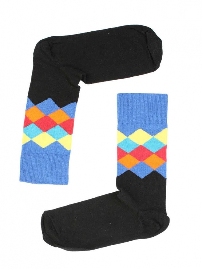 Ανδρικές κάλτσες με σχέδιο ρόμβους