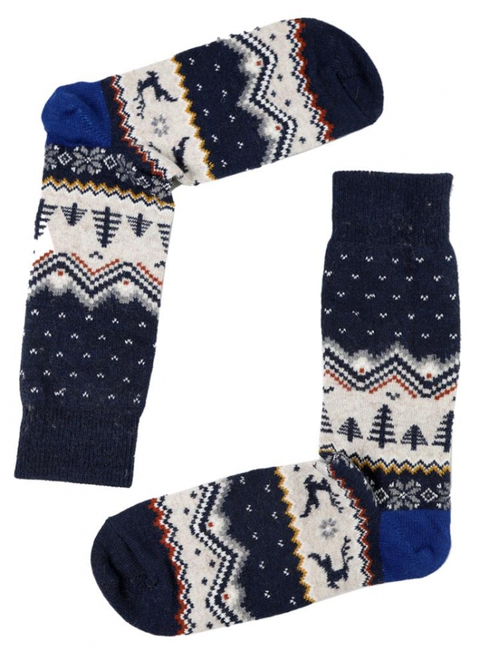 Ανδρικές κάλτσες με χριστουγεννιάτικο σχέδιο.