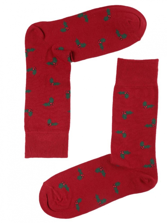 Ανδρικές κάλτσες με χριστουγεννιάτικο σχέδιο.