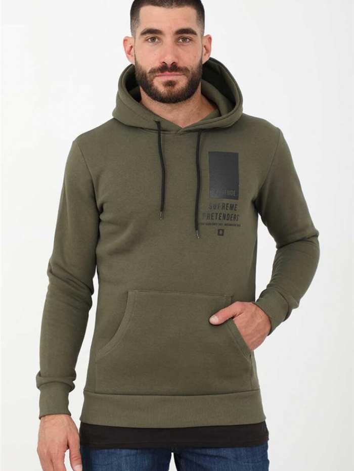 Φούτερ με κουκούλα Attitude.