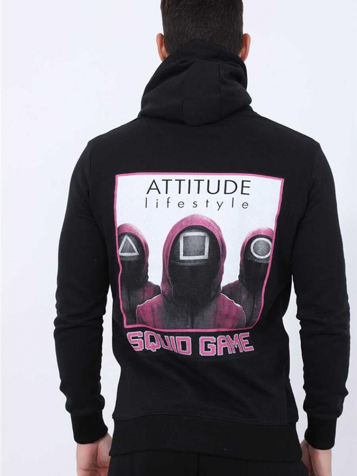 Φούτερ με κουκούλα Attitude.