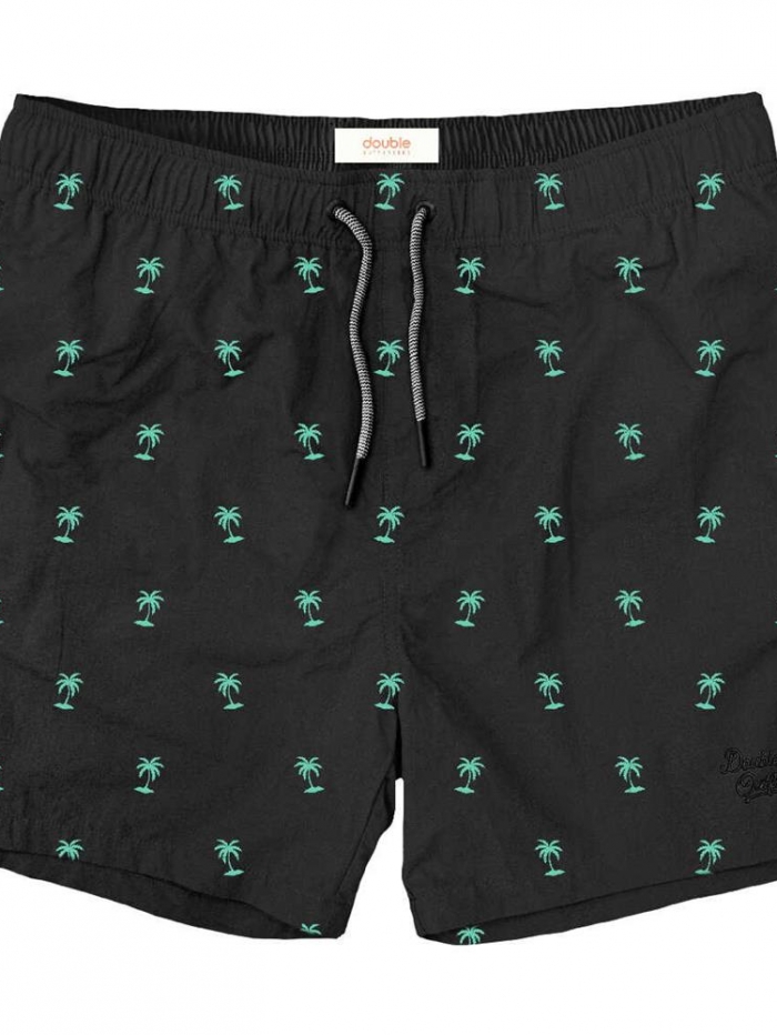 Μαγιό allover print με φοίνικες Double