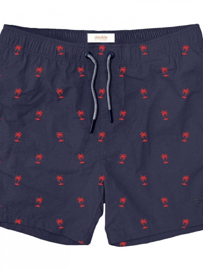 Μαγιό allover print με φοίνικες Double