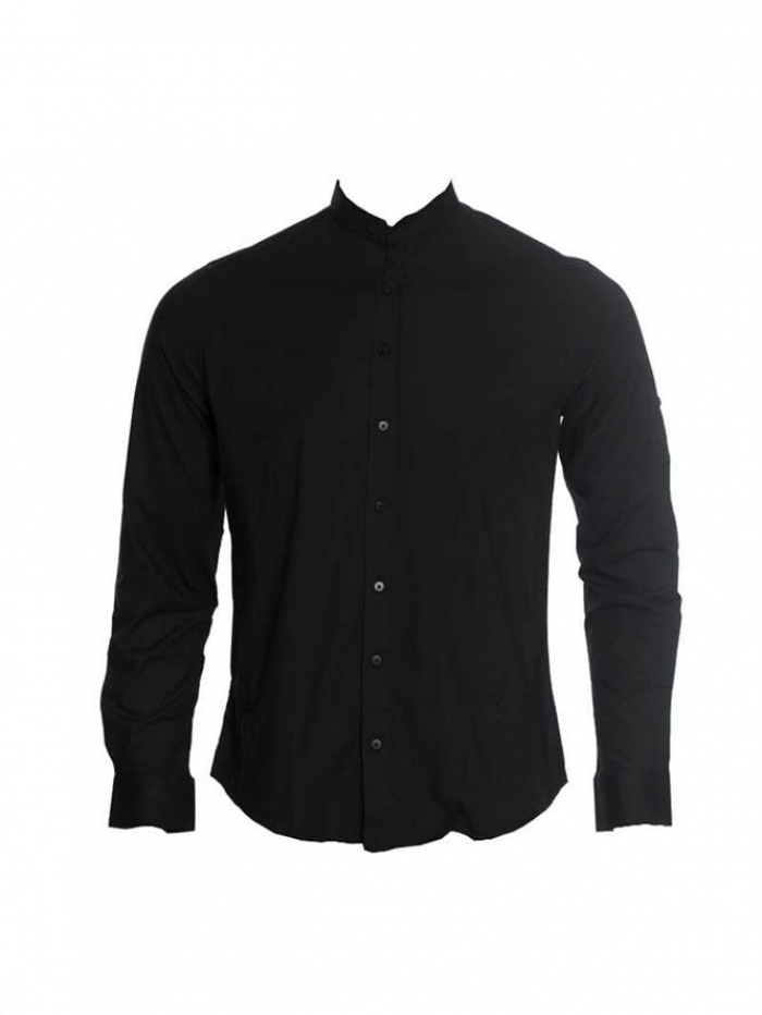 Μακρυμάνικο πουκάμισο,με μάο γιακά, regular fit.