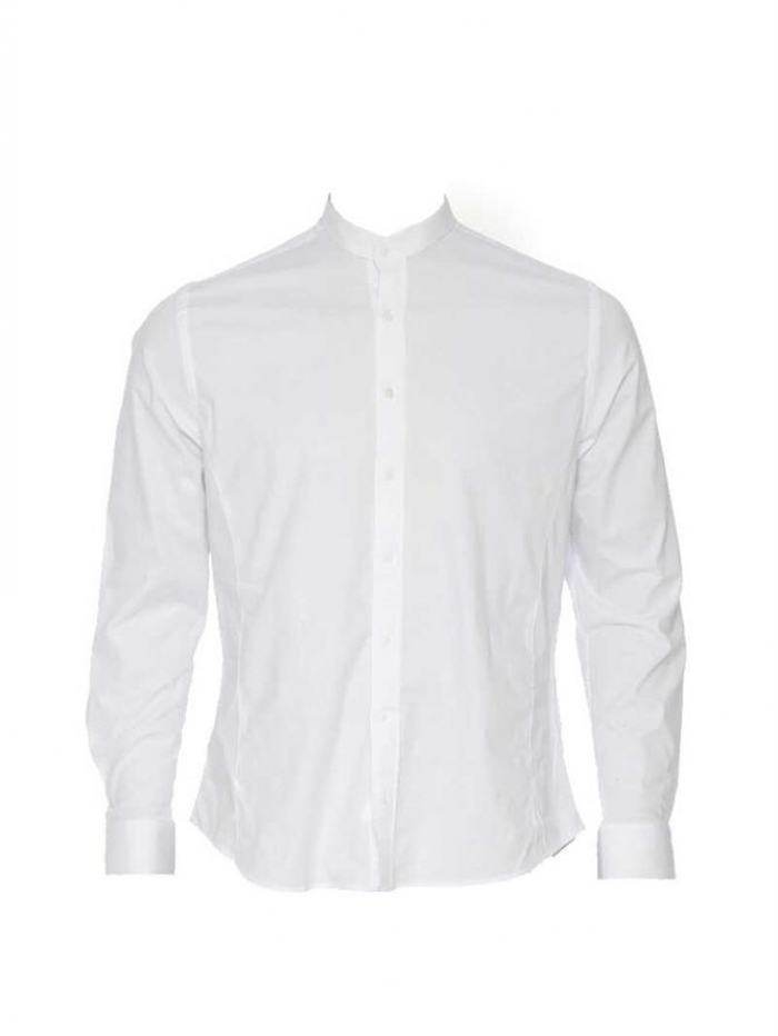 Μακρυμάνικο πουκάμισο,με μάο γιακά, regular fit.