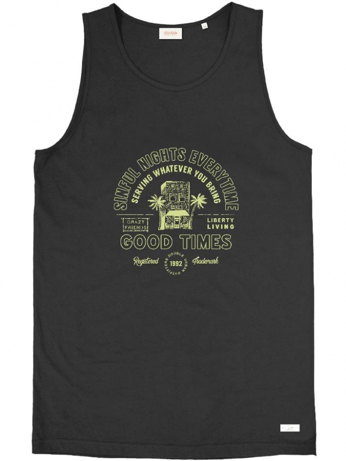 Μπλούζα αμάνικη με τύπωμα Double