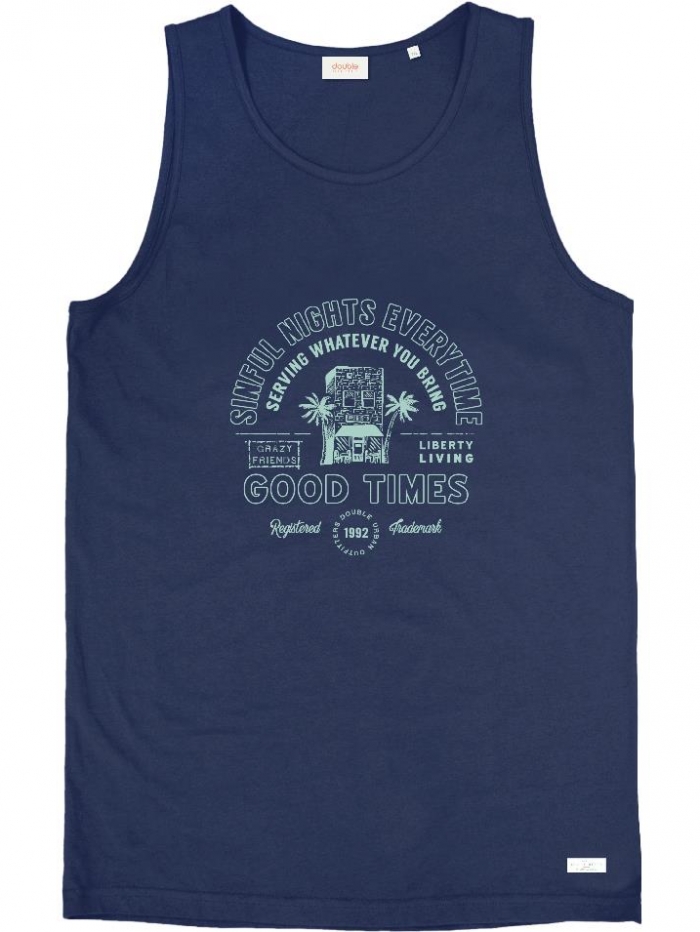 Μπλούζα αμάνικη με τύπωμα Double