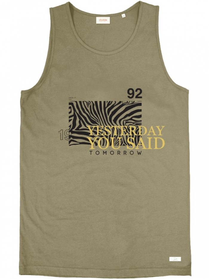 Μπλούζα αμάνικη με τύπωμα Double