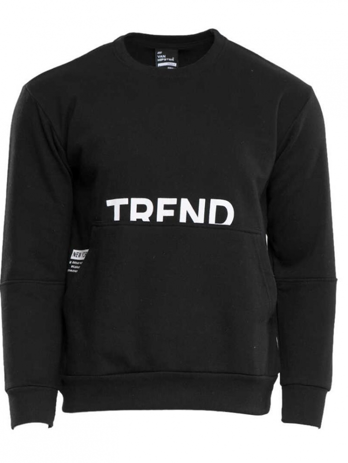 Μπλούζα φούτερ oversize σε λαιμόκοψη Van Hipster.