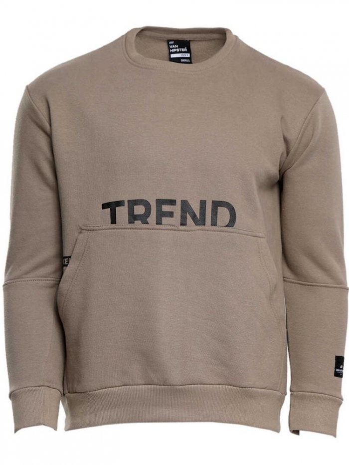 Μπλούζα φούτερ oversize σε λαιμόκοψη Van Hipster.