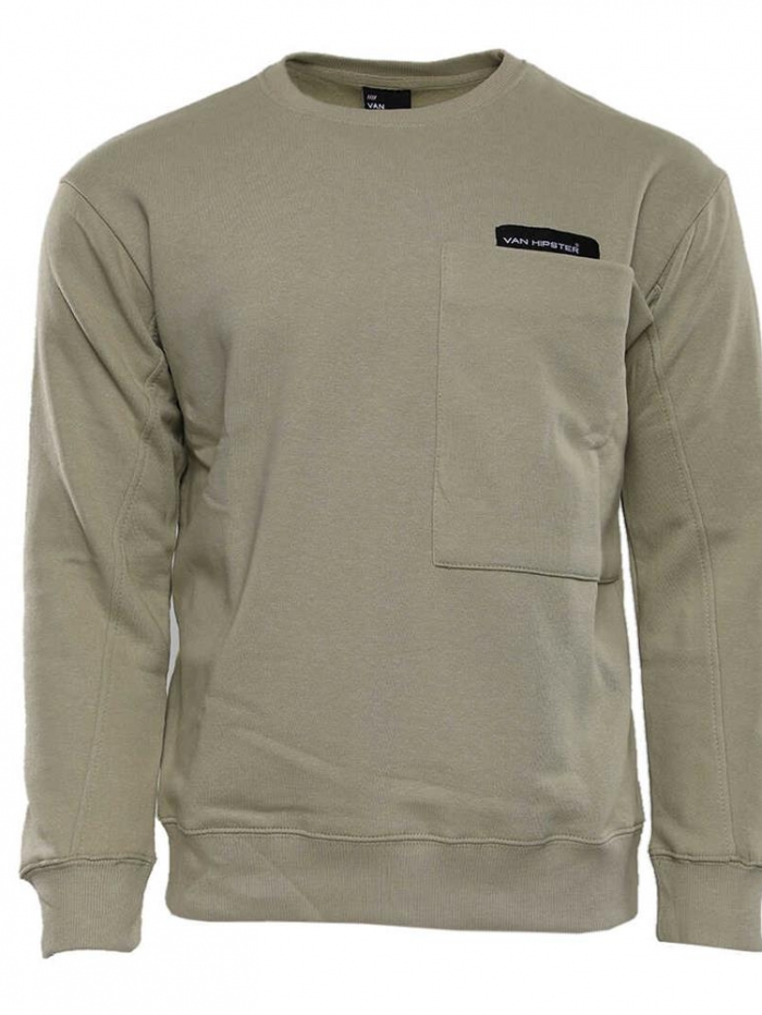 Μπλούζα φούτερ oversize σε λαιμόκοψη Van Hipster.