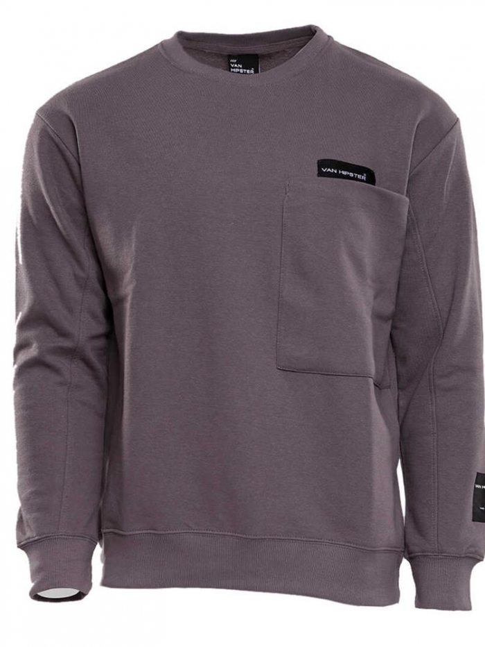 Μπλούζα φούτερ oversize σε λαιμόκοψη Van Hipster.