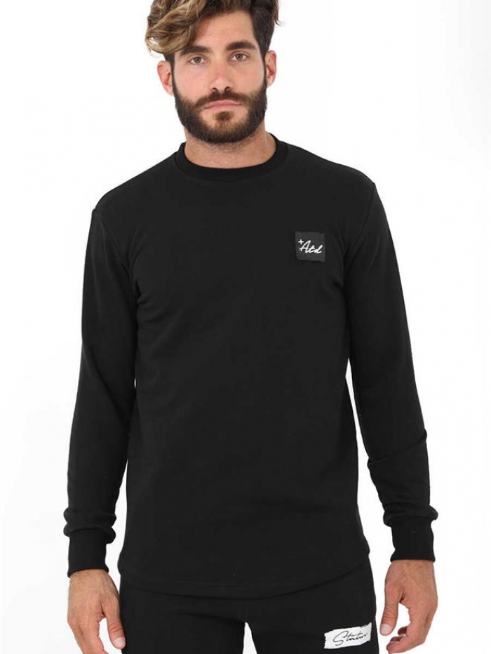 Μπλούζα φούτερ σε λαιμόκοψη Attitude.