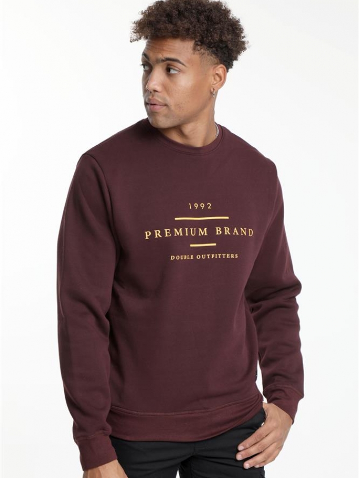 Μπλούζα φούτερ σε λαιμόκοψη Double