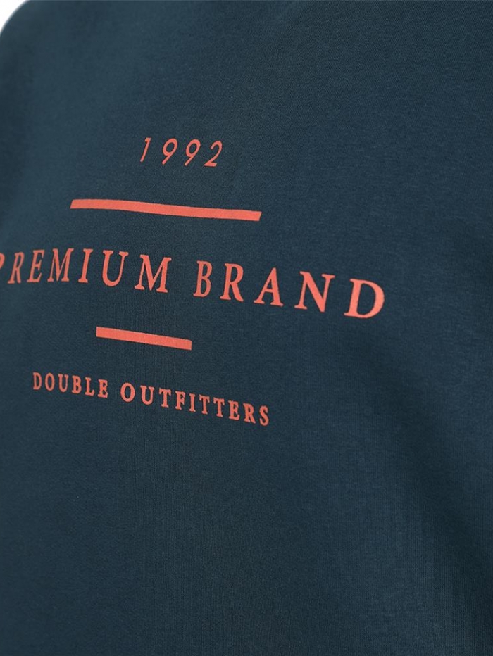 Μπλούζα φούτερ σε λαιμόκοψη Double