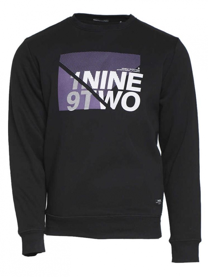 Μπλούζα φούτερ σε λαιμόκοψη Double.