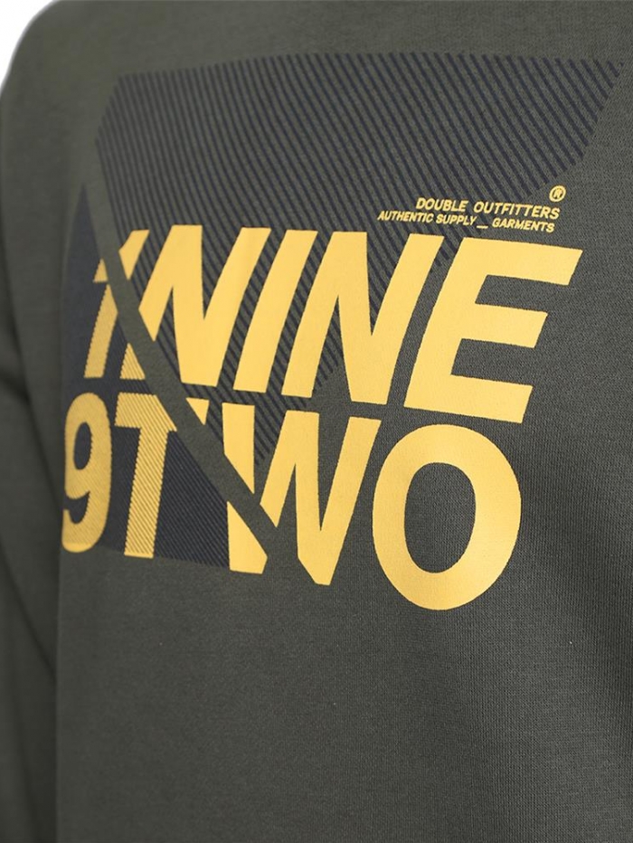 Μπλούζα φούτερ σε λαιμόκοψη Double.