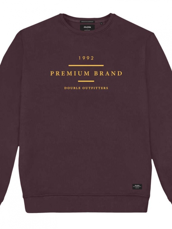 Μπλούζα φούτερ σε λαιμόκοψη Double