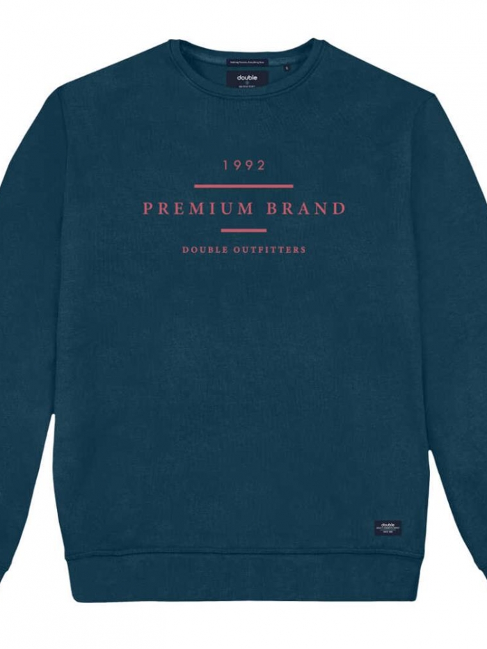 Μπλούζα φούτερ σε λαιμόκοψη Double