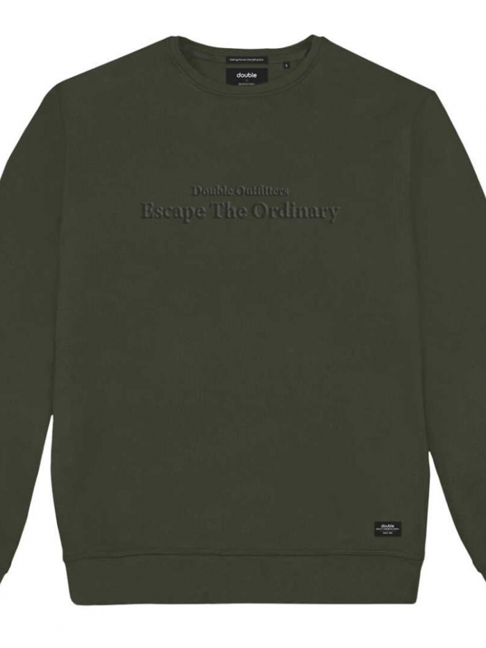 Μπλούζα φούτερ σε λαιμόκοψη Double.