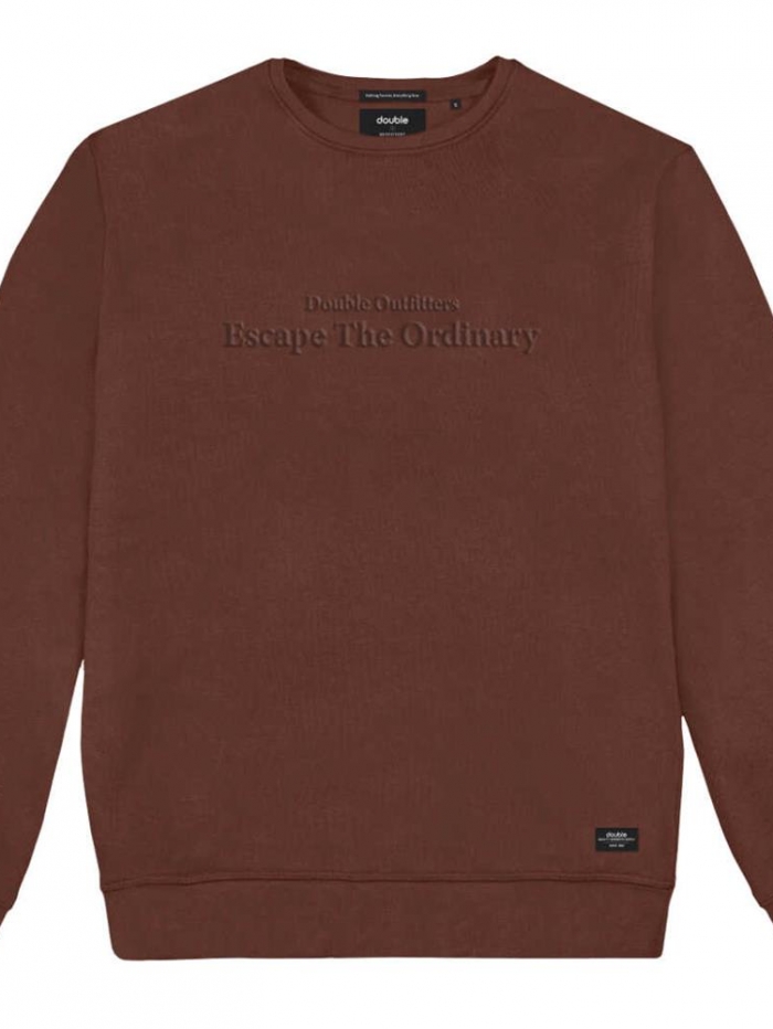 Μπλούζα φούτερ σε λαιμόκοψη Double.