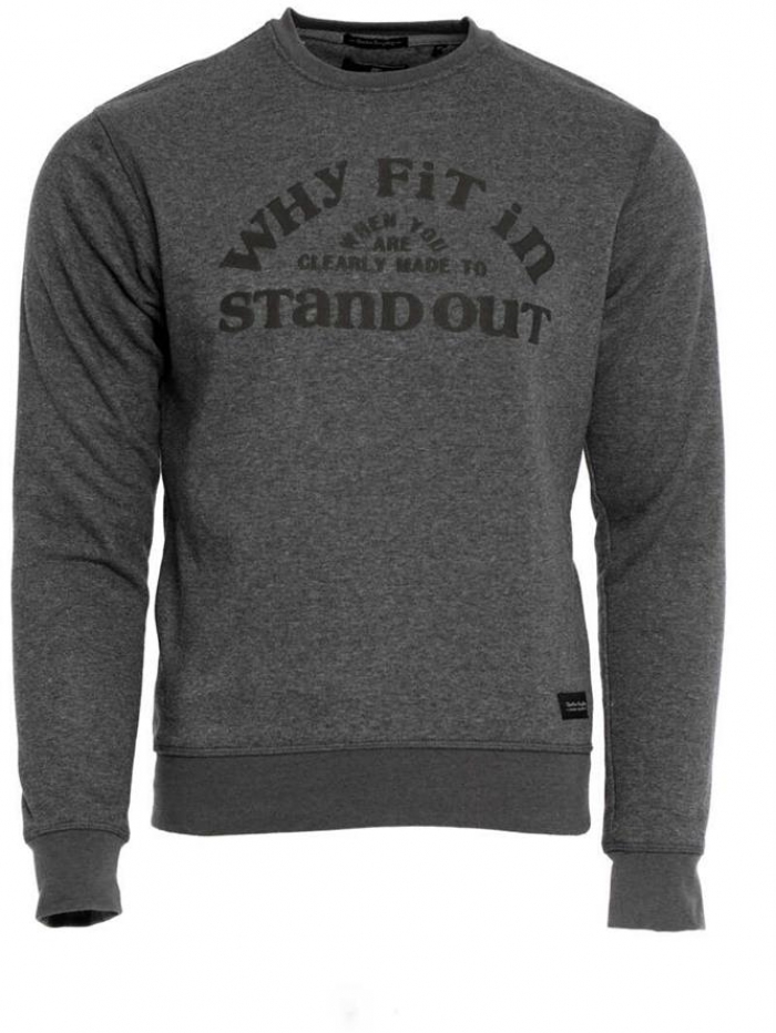 Μπλούζα φούτερ σε λαιμόκοψη Double.