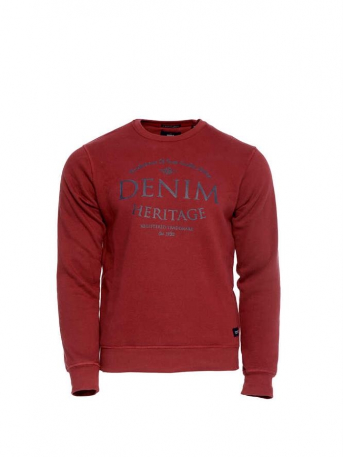 Μπλούζα φούτερ σε λαιμόκοψη Double.