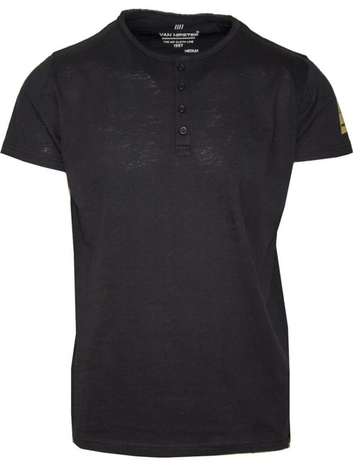 Μπλούζα κοντομάνικη, φλάμα με κουμπιά Van Hipster