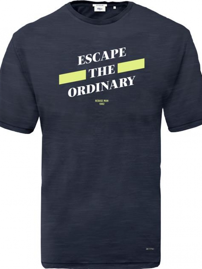 Μπλούζα κοντομάνικη φλάμμα με τύπωμα Rebase(3XL-6XL)