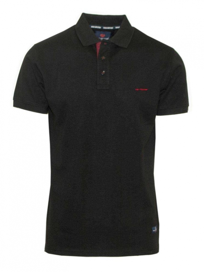 Μπλούζα κοντομάνικη, μονόχρωμη, polo Van Hipster