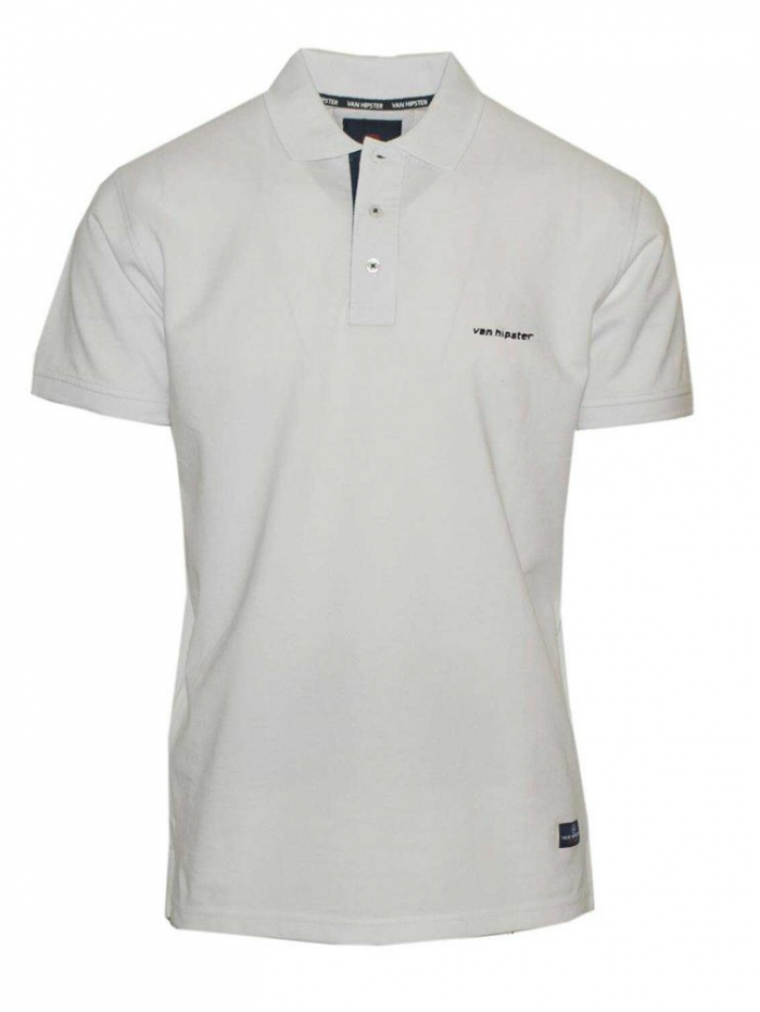 Μπλούζα κοντομάνικη, μονόχρωμη, polo Van Hipster