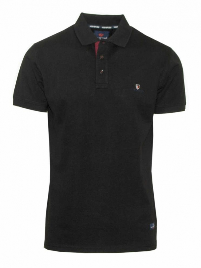 Μπλούζα κοντομάνικη, μονόχρωμη, polo Van Hipster