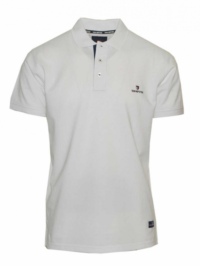 Μπλούζα κοντομάνικη, μονόχρωμη, polo Van Hipster