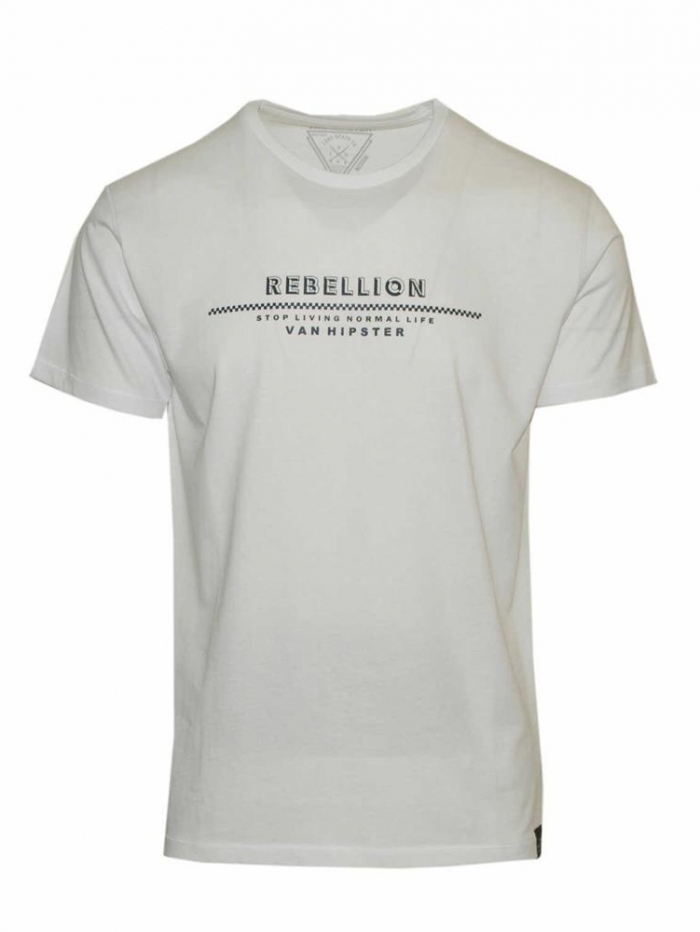 Μπλούζα κοντομάνικη, βαμβακερή με στάμπα Van Hipster