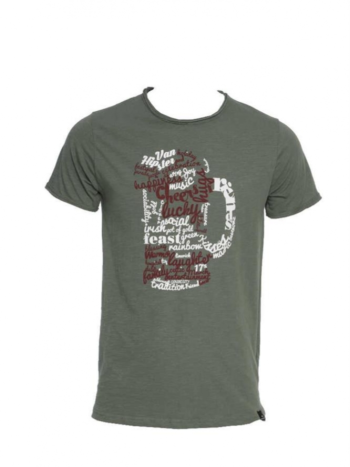 Μπλούζα κοντομάνικη, βαμβακερή με στάμπα Van Hipster