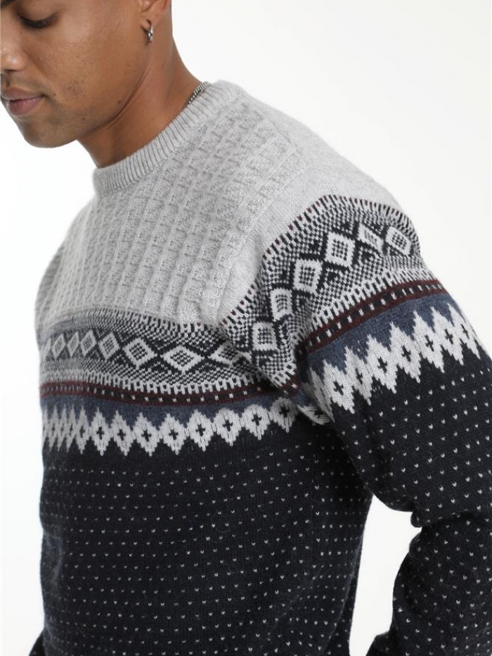 Μπλούζα πλεκτή, μάλλινη.