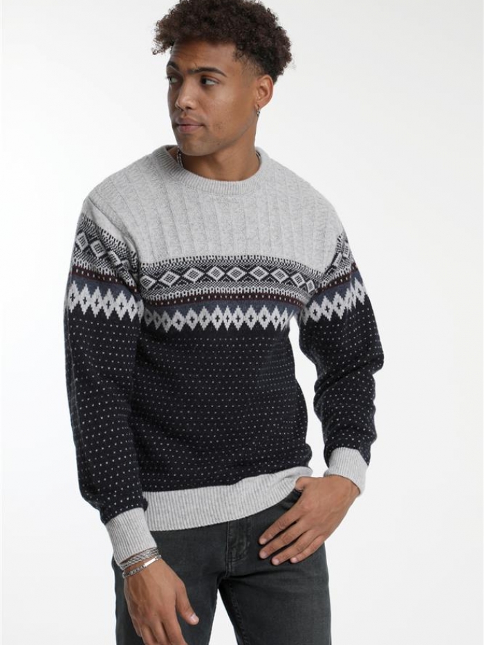 Μπλούζα πλεκτή, μάλλινη.