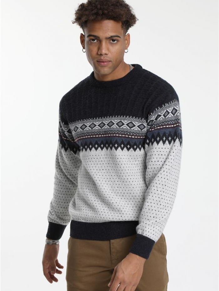 Μπλούζα πλεκτή, μάλλινη.