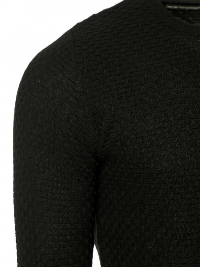 Μπλούζα πλεκτή με κύβους σε λαιμόκοψη