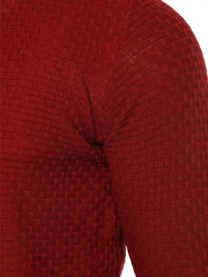 Μπλούζα πλεκτή με κύβους σε λαιμόκοψη