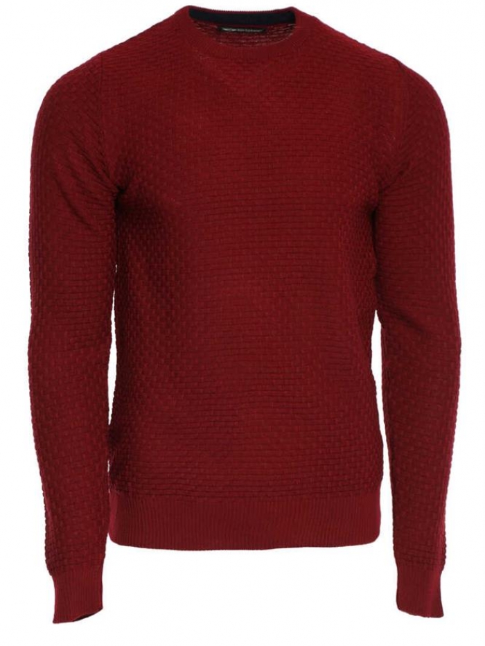 Μπλούζα πλεκτή με κύβους σε λαιμόκοψη