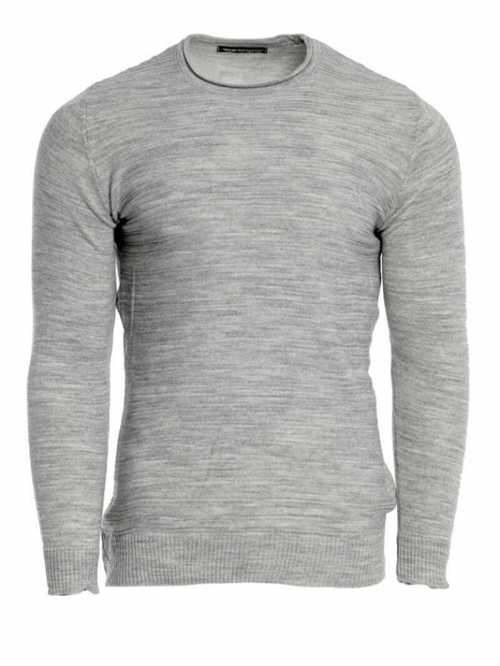 Μπλούζα πλεκτή με ρίγα σε λαιμόκοψη